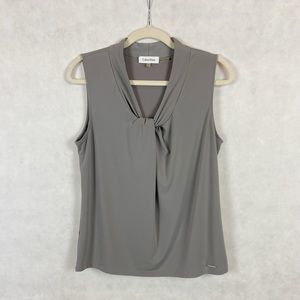 Calvin Klein sleeveless dress top office top blouse